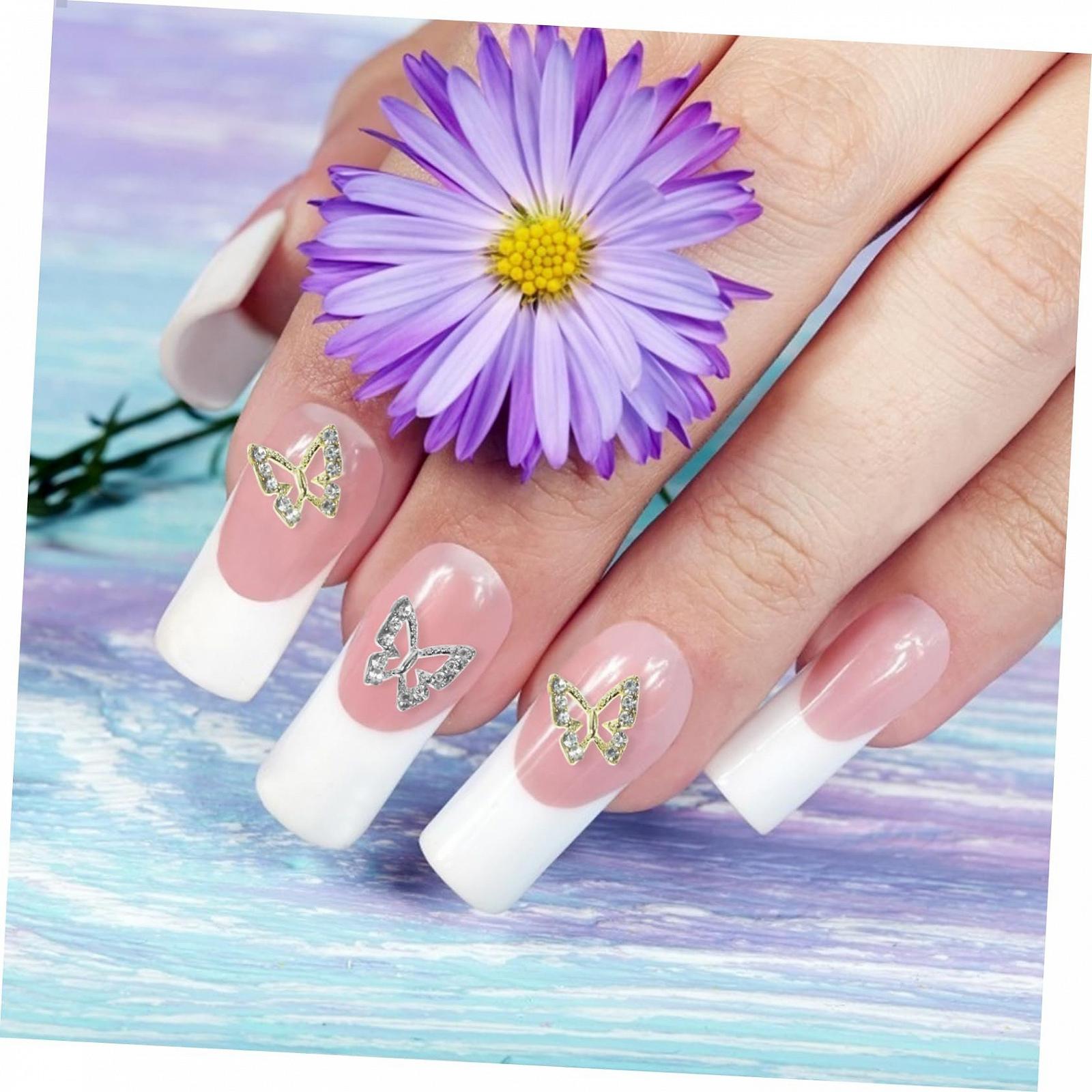 Стрази для нігтів Healeved, підвіски-метелики, фото №9