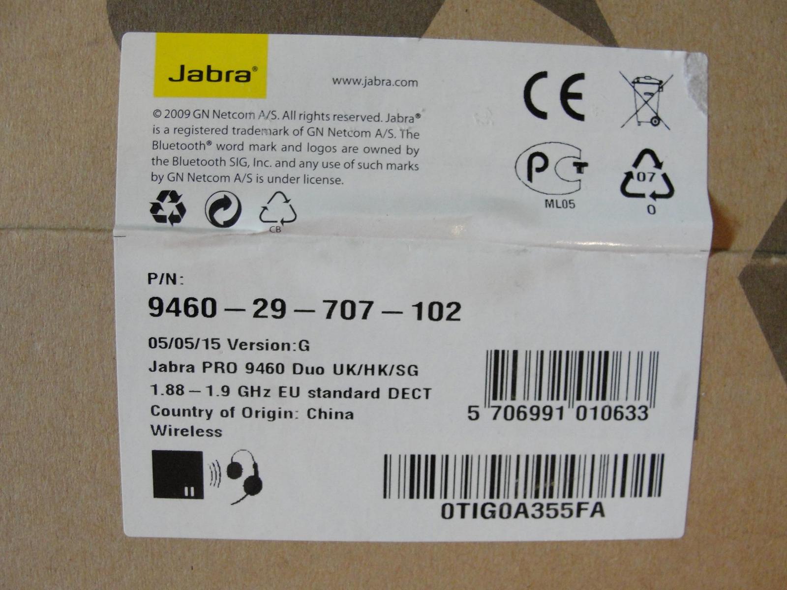 Гарнитура Jabra Pro 9460 Duo, фото №3 Гарнитура Jabra Pro 9460 Duo, фото №3