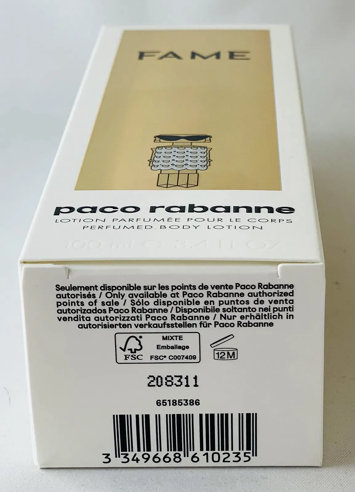 Лосьйон для тіла Paco Rabanne Fame 100 мл, фото №3