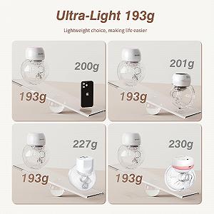 Молокоотсос электрический ANWIKE 193 г, 3 режима, 9 уровней, LED дисплей, низкий уровень шума, накладки 21/24 мм synthetic.ua - Фото 1