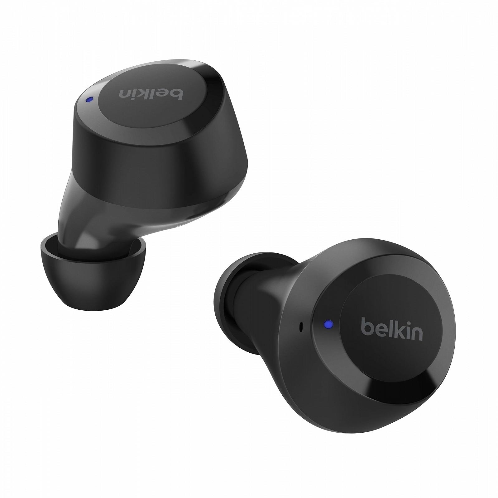 Вкладиші Belkin SoundForm Bolt True Wireless з мікрофоном, тривалість роботи батареї до 28 годин, режим моно, захист IPX4 від поту та бризок для iPhone, Galaxy, фото №1