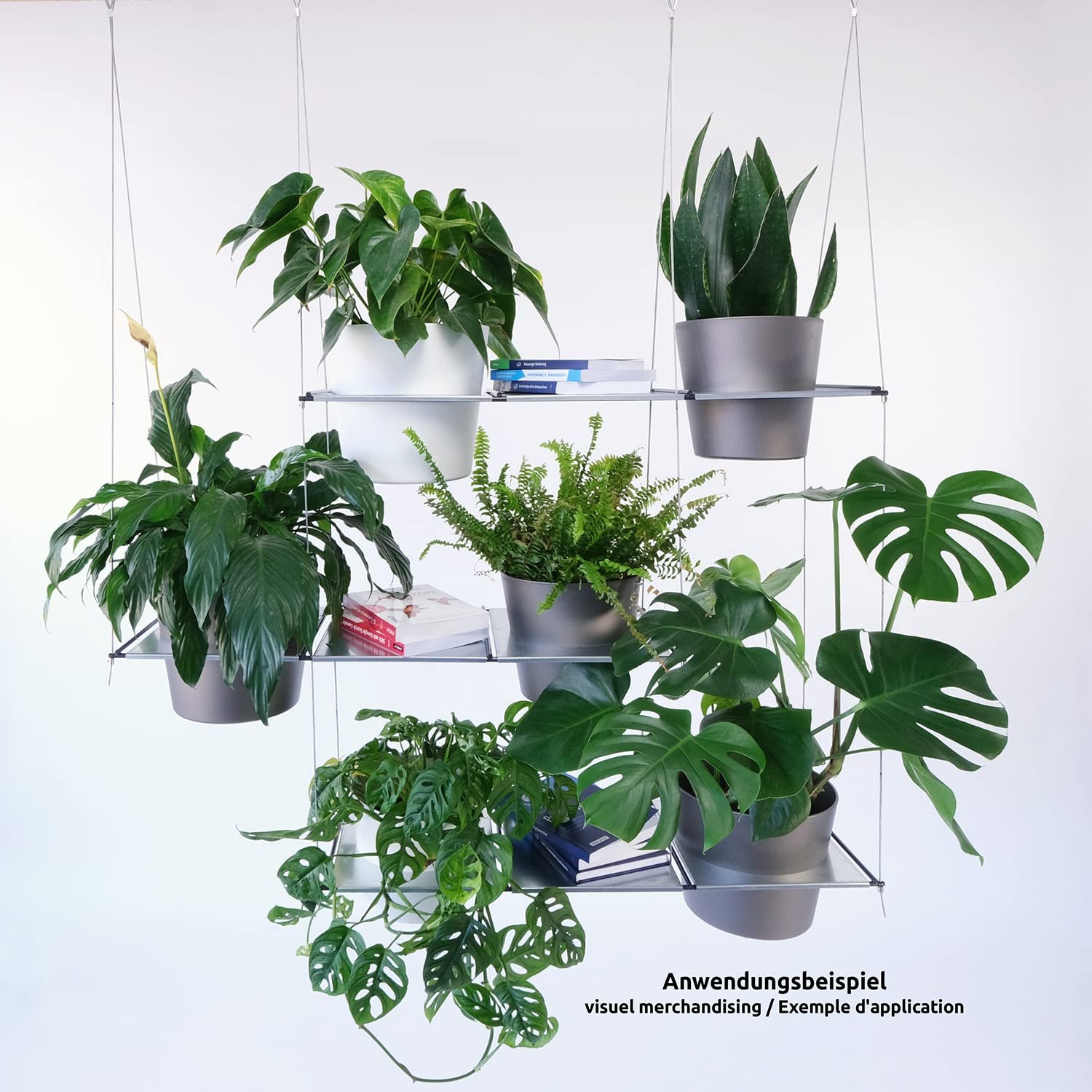 Підвісна полиця для рослин Filo 30 x 30 см Закрита, фото №4