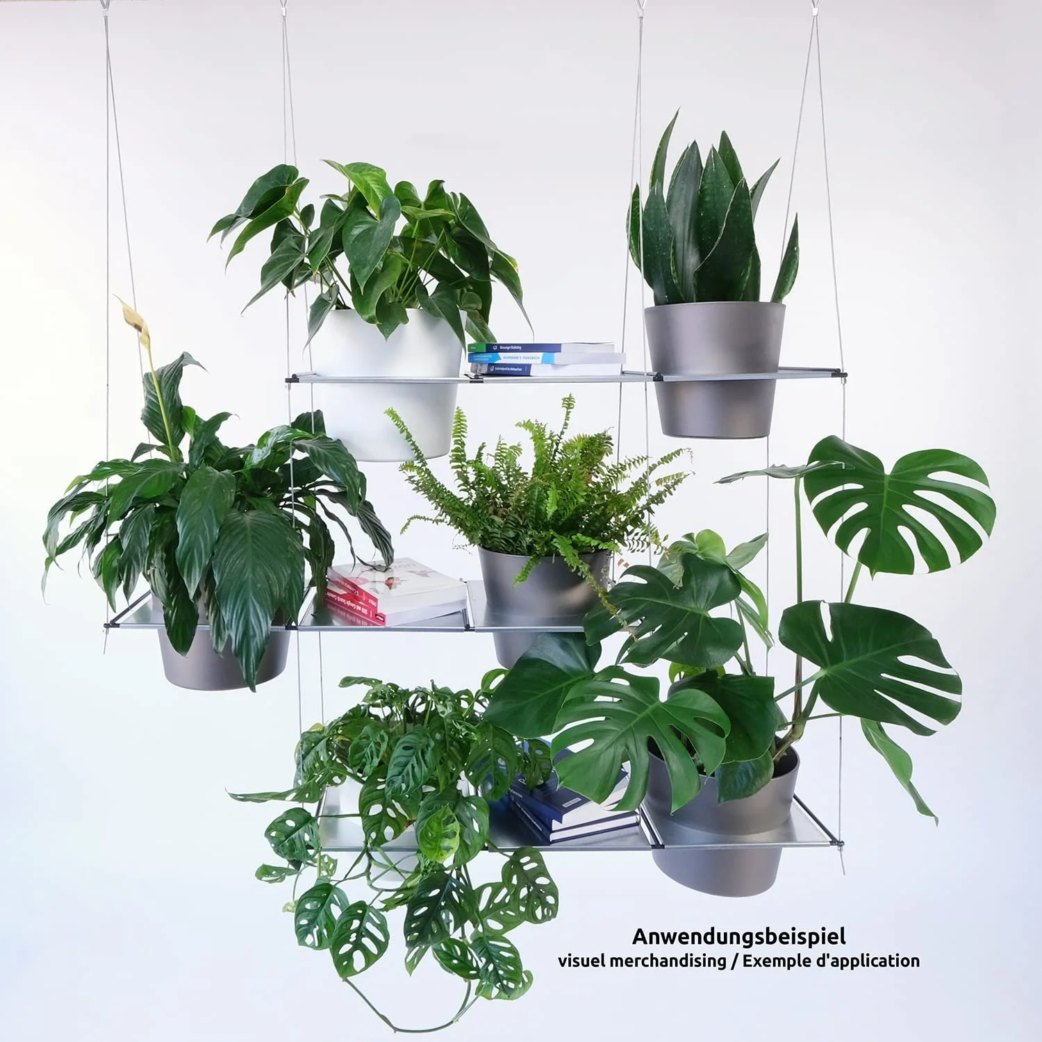 Підвісна полиця для рослин Filo 30 x 30 см Закрита, фото №4