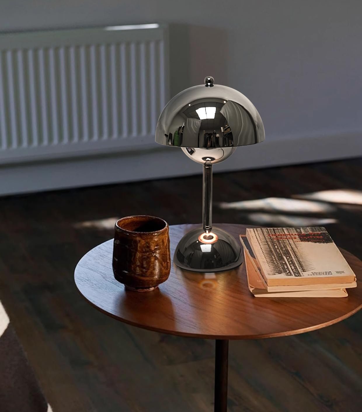 Настільна лампа ELINKUME Mushroom E27 G45 Silver, фото №6