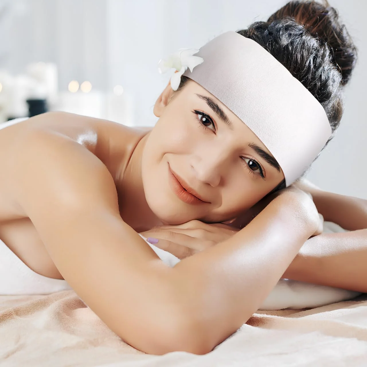 Пов'язка на голову одноразова Healeved для спа-процедур, фото №7 Пов'язка на голову одноразова Healeved для спа-процедур, фото №7