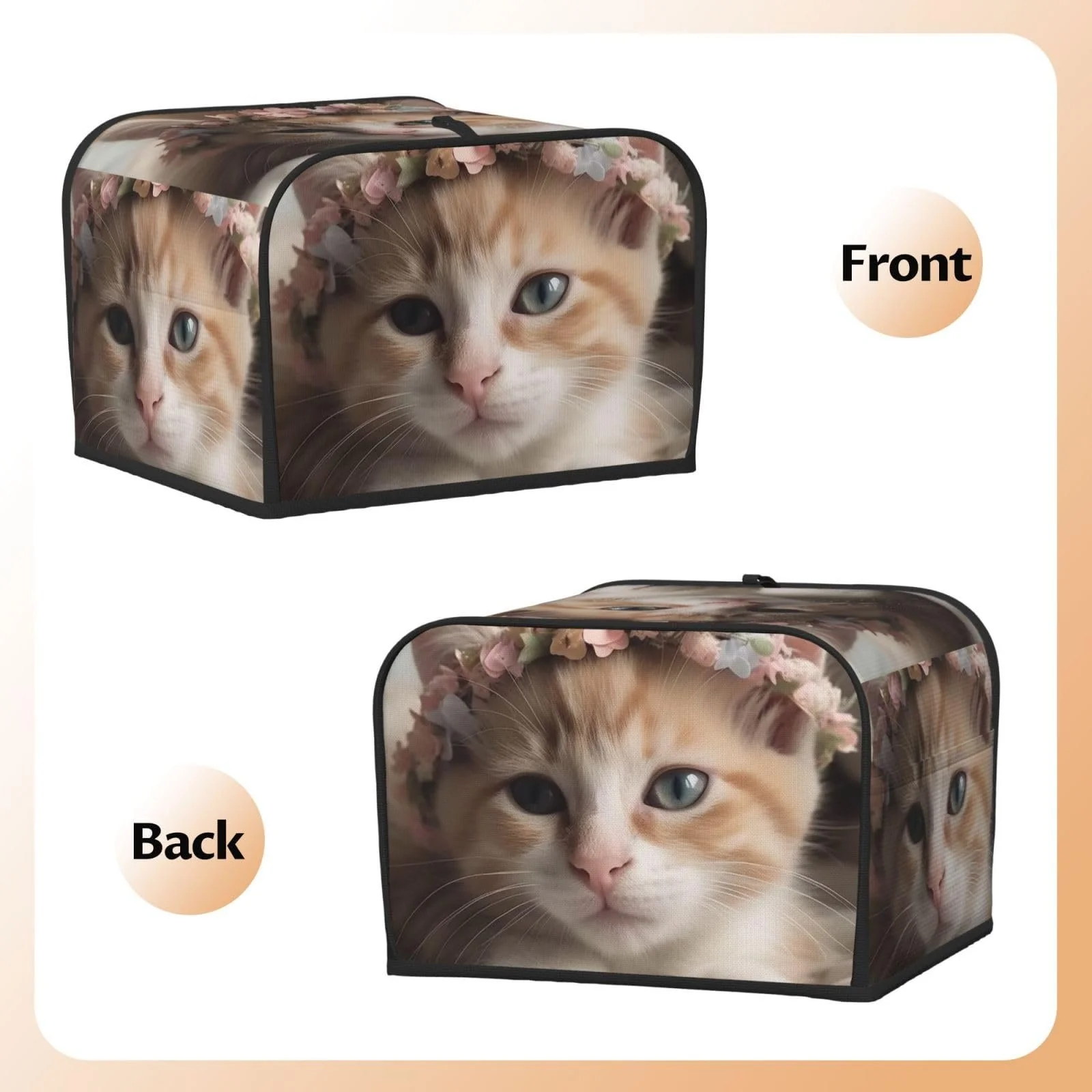 Чохол для тостера на 4 скибочки з двома кишенями, фото №6 Чохол для тостера на 4 скибочки з двома кишенями, фото №6