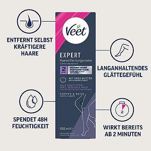 Крем для депиляции Veet Expert для тела и ног для чувствительной кожи 100 мл synthetic.ua - Фото 1
