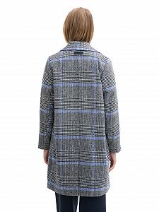 Пальто TOM TAILOR в клітинку для жінок synthetic.ua - Фото 1