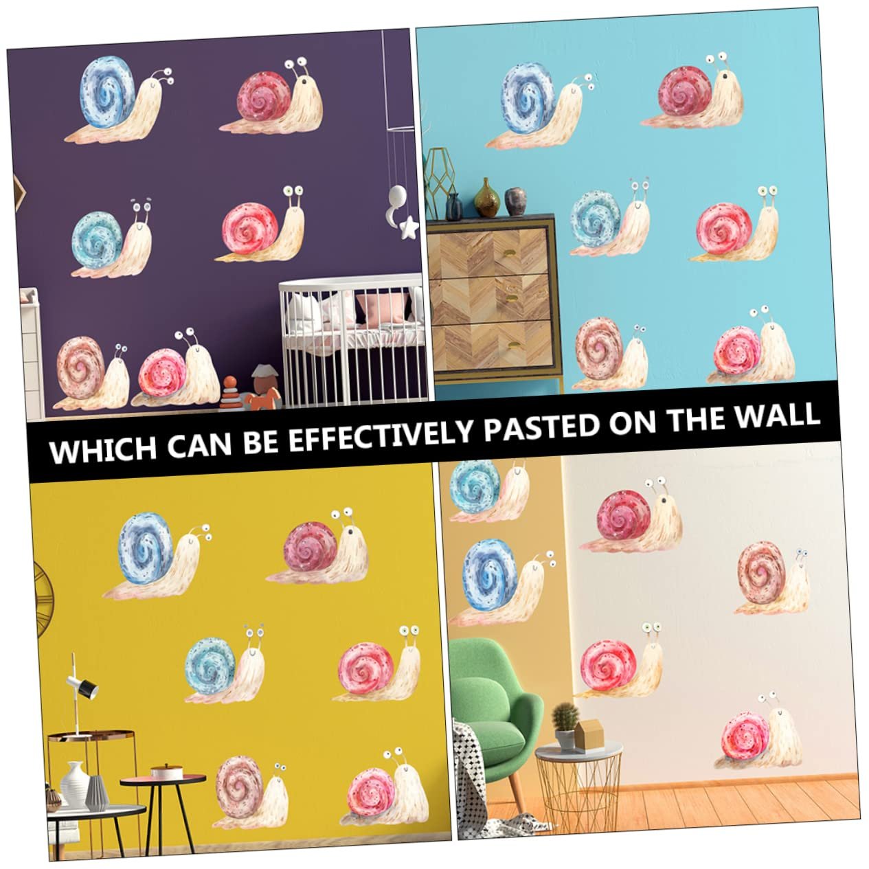 Наклейки на стену Homoyoyo Snail ПВХ 2 шт, фото №5