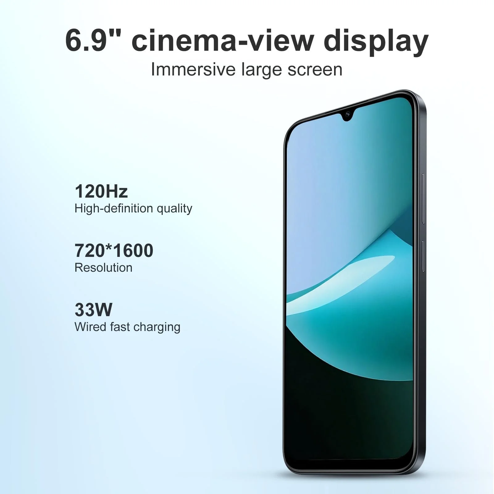 Смартфон XIAOMI Redmi 15C 4 GB / 128 GB 6.9 дюйма 120 Hz 50 MP Dual Camera 6000 мАг М’ятний зелений (з чохлом, без адаптера живлення), фото №2