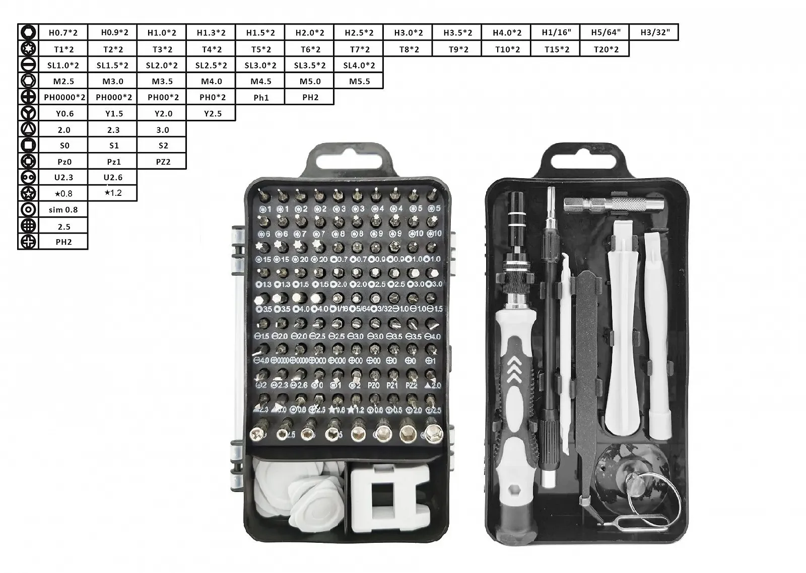 Набор отверток TRACER Precision 115 in 1 Mini, фото №2