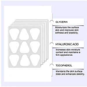 Тейп для обличчя YAFLUG для ліфтингу обличчя, анти-зморшкові накладки, 288 шт synthetic.ua - Фото 1