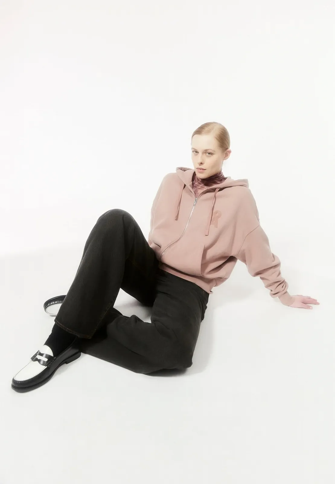 Жіноча кофта на блискавці ARMEDANGELS NIDORINAA з круглим вирізом, фото №6