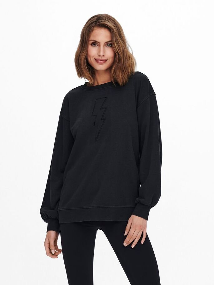 Світшот ONLLUNI LIFE L/S O-NECK SWT 15243449 Print:BOLT ONLY XS, фото №1