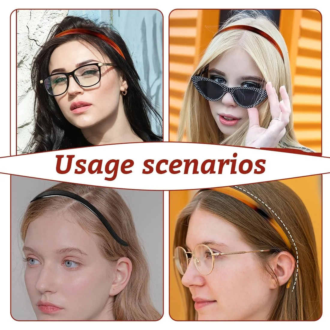 Набір з 5 обручів на голову, фото №6