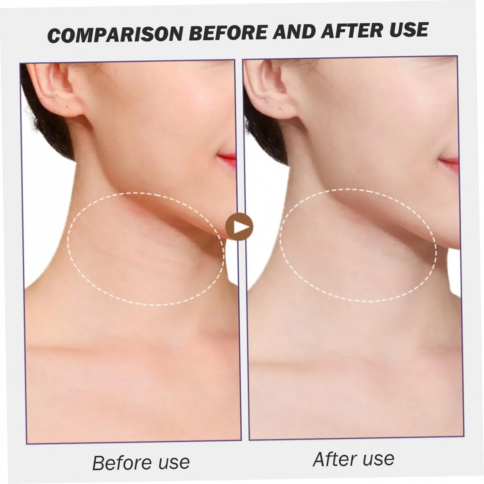 Стрічки для підтяжки обличчя Еластичні дихаючі смужки для підтяжки шиї 20 шт, фото №5