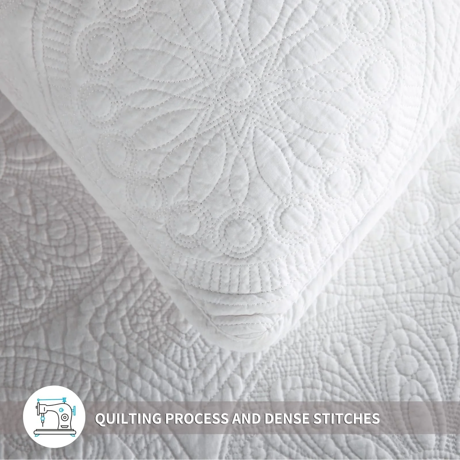 Покривало Бавовняне Qucover Біле, 250 x 270 см, фото №2 Покривало Бавовняне Qucover Біле, 250 x 270 см, фото №2