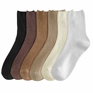 6 пар жіночих шкарпеток, 35-39, бавовняні спортивні - Фото 1