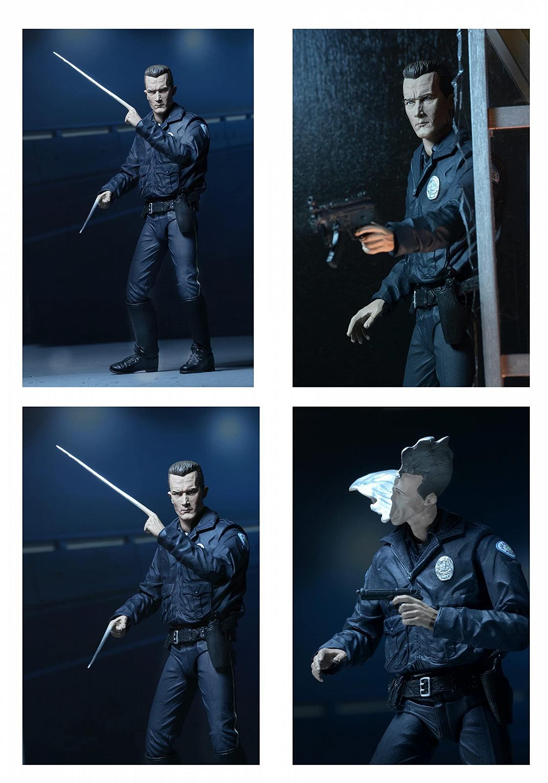 Фигурка NECA Terminator 2 Ultimate T-1000 Motorcycle Cop, 7-дюймов, фото №5