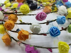 Венок со светодиодными цветами - Фото 1