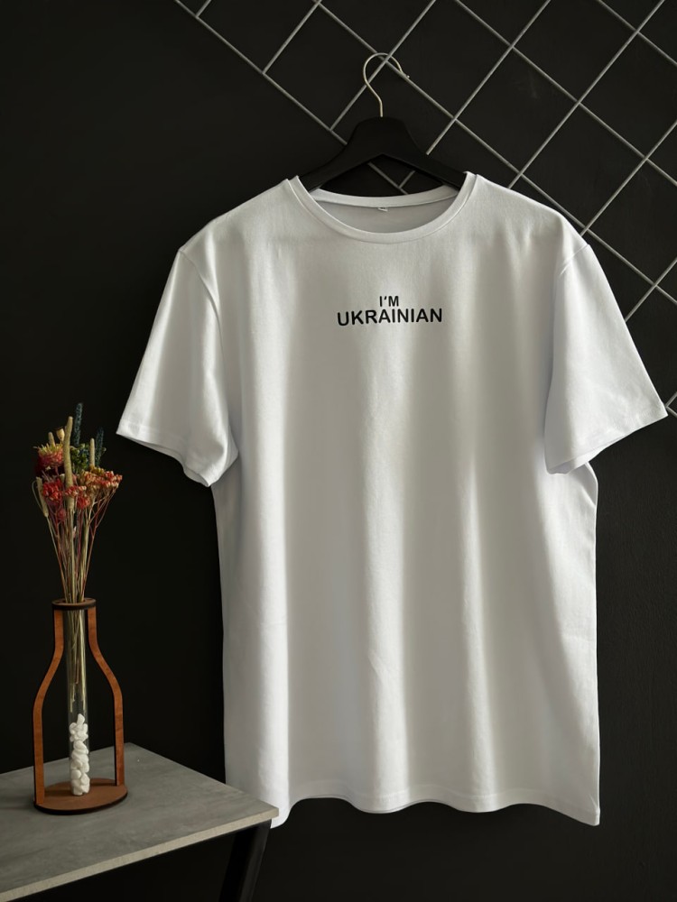 Комплект із трьох футболок I'm Ukrainian чорна біла хакі, фото №4