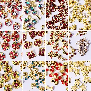 Стразы для ногтей Звезда Зеленый 100шт synthetic.ua - Фото 1