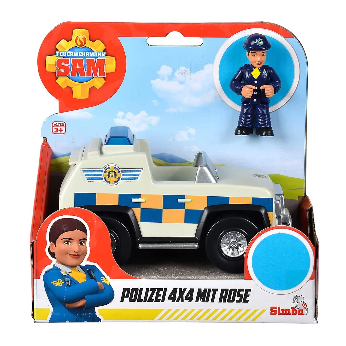 Полицейская машинка Simba Fireman Sam Mini 4 x 4 17 см Розовая фигурка в комплекте Разноцветный, фото №3 Полицейская машинка Simba Fireman Sam Mini 4 x 4 17 см Розовая фигурка в комплекте Разноцветный, фото №3