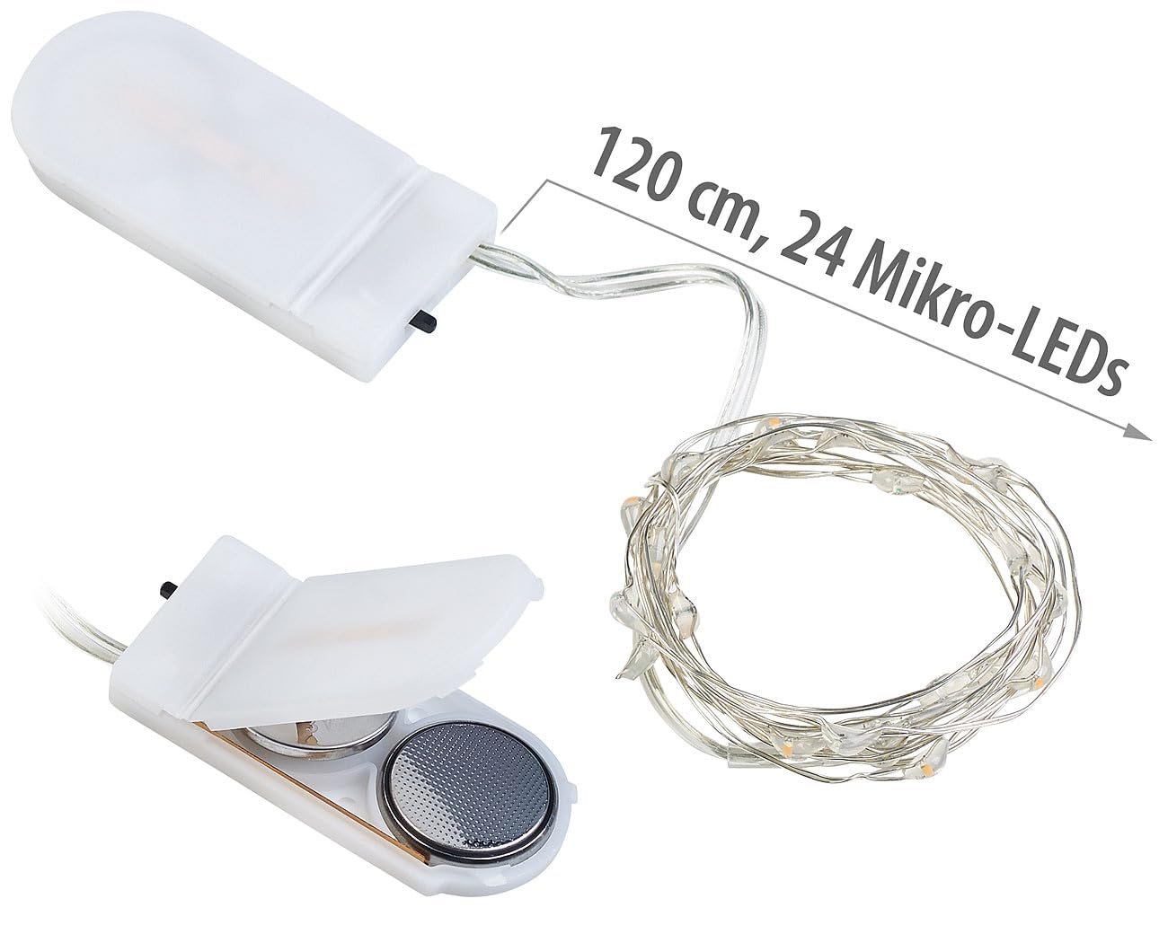 Гірлянда Lunartec 10 шт. Micro LEDs 24 1,2 м IPX4 RGB, фото №6