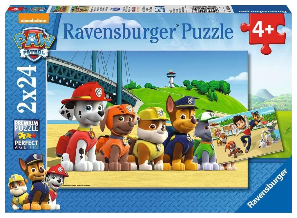 Детский пазл Ravensburger Paw Patrol 09064 Heroic Dogs 2 x 24 элемента от 4 лет, фото №1 Детский пазл Ravensburger Paw Patrol 09064 Heroic Dogs 2 x 24 элемента от 4 лет, фото №1