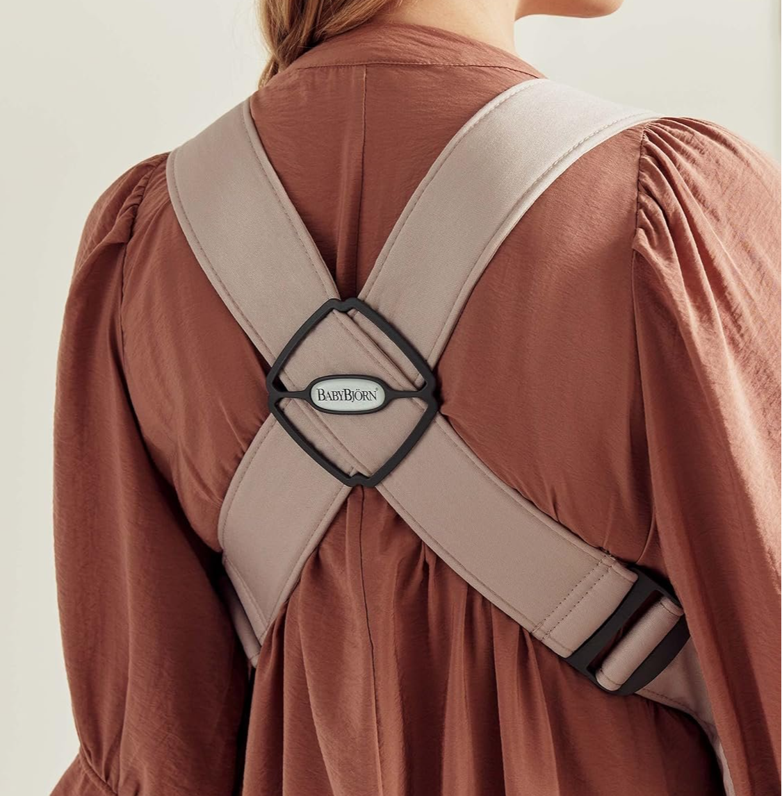 Рюкзак-переноска для новорождённых BabyBjörn Mini Светло-бежевый, фото №8