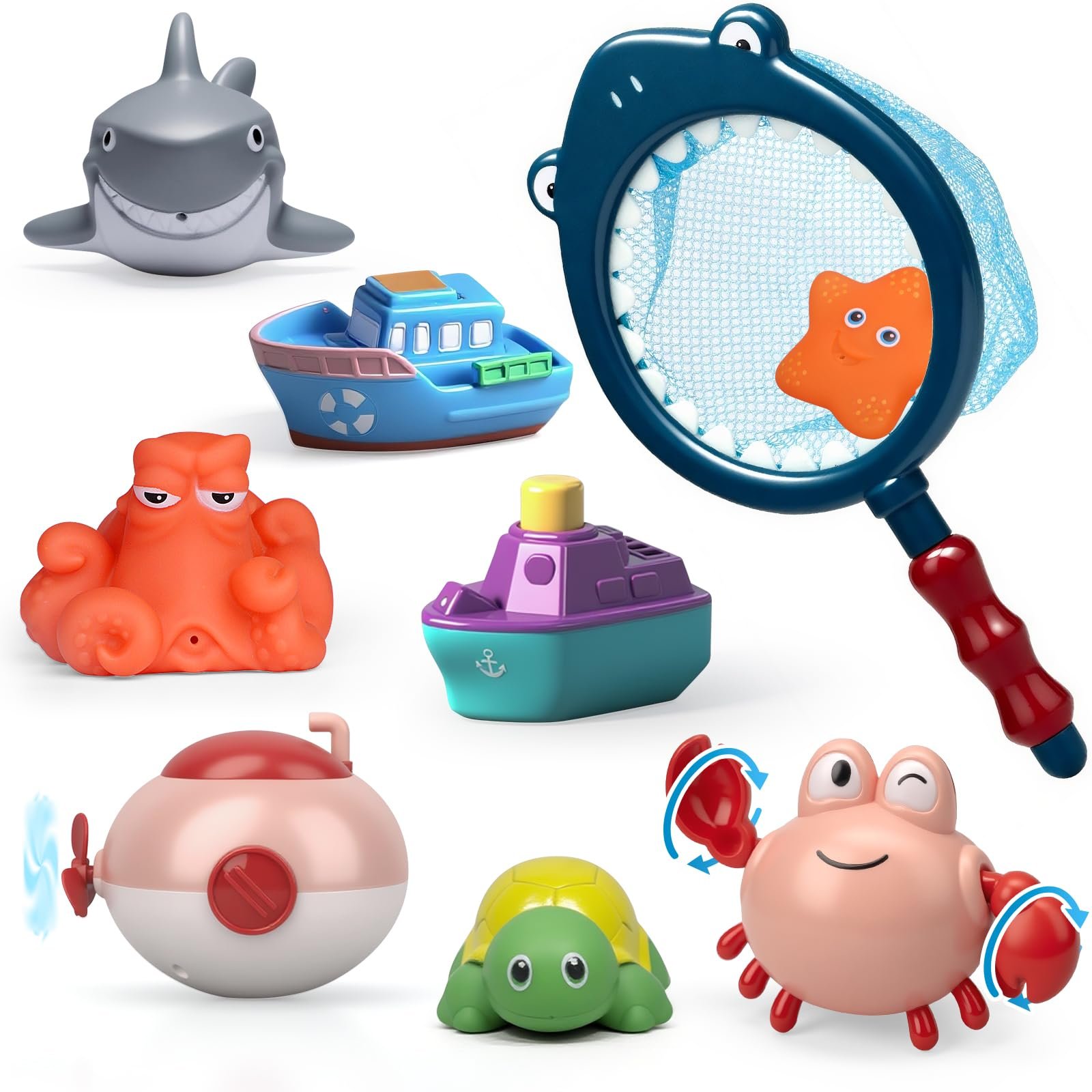 Іграшка для ванни Дитячі фігурки тварин (набір з 10 штук), фото №7