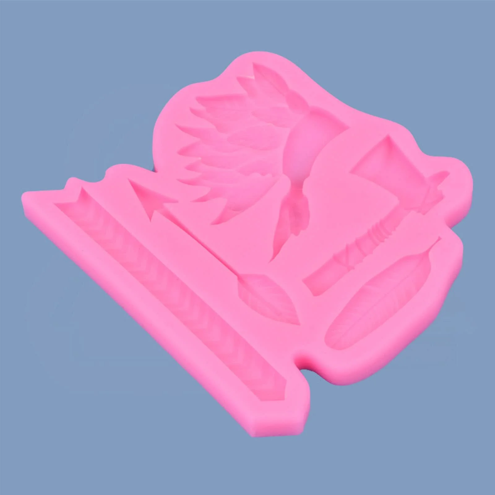 Форма силиконовая для выпечки и декора Arrow Feather Indian Headdress антипригарная, фото №3