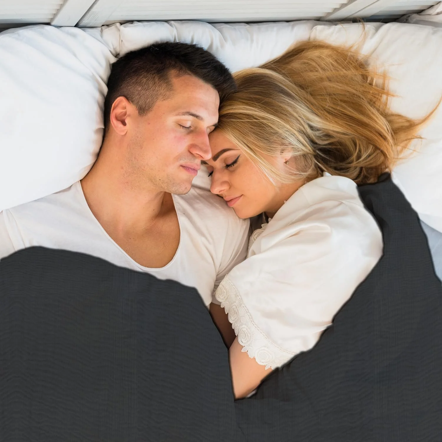 Покривало Муслін Sleezzz, 150 x 200 см, Легка літня Покривало зі 100% бавовни, Можна прати Чорний, фото №3