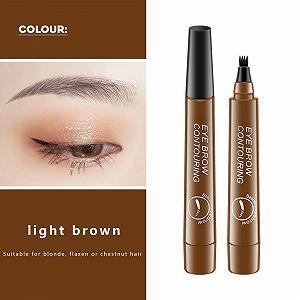 Олівець для брів 2024 Eyebrow Pen 3D з мікрофорк-аплікатором Водостійкий Стійкий до розмазування synthetic.ua - Фото 1