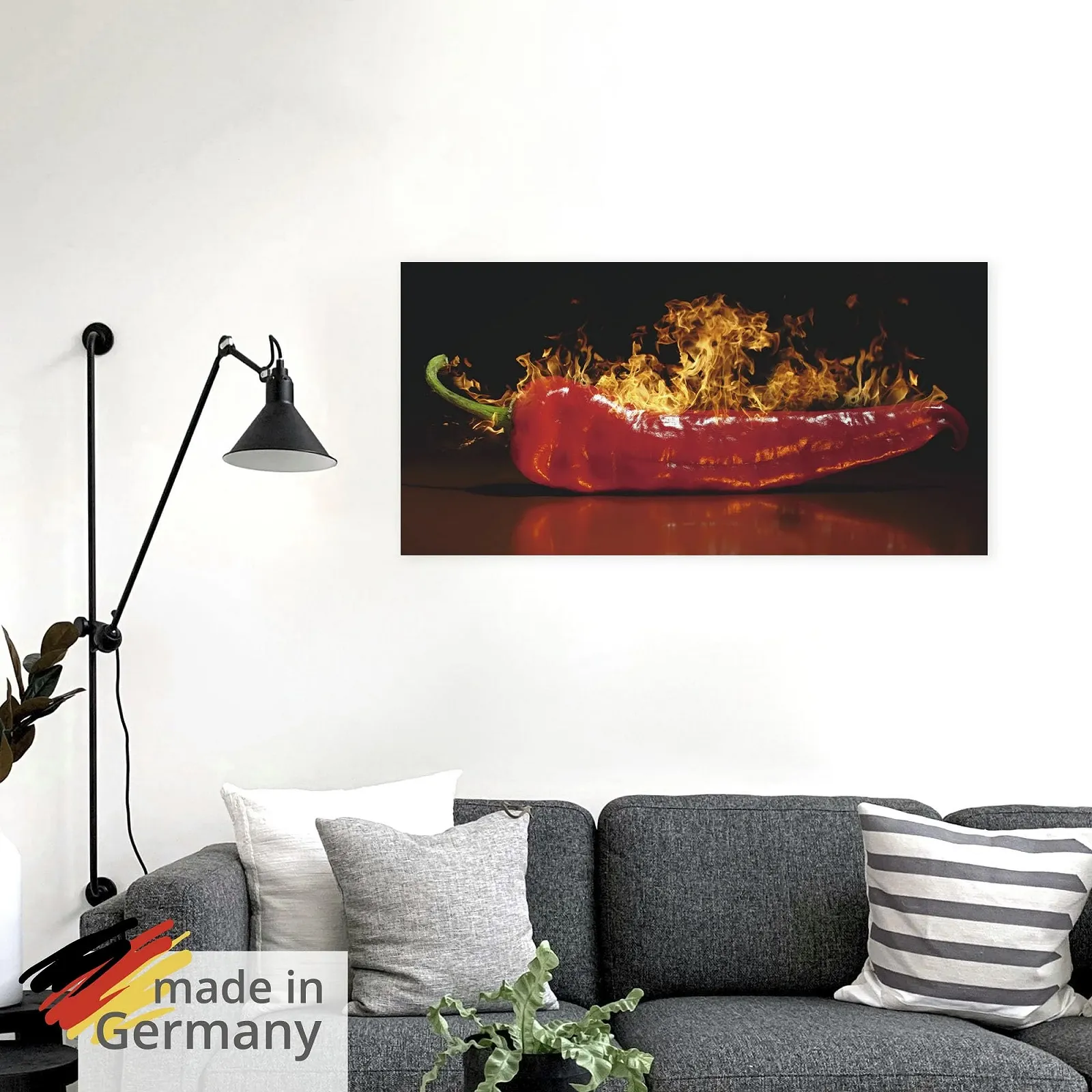 Настінна наклейка Artland Andrei Rybachuk Red Hot Chili Pepper червона, фото №5