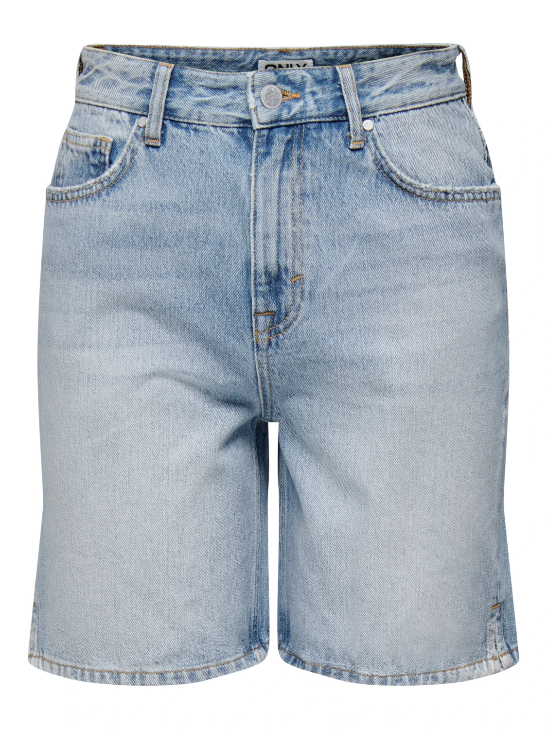 Шорты ONLY BILLIE EX HW STRA LB DNM SHORTS DOT 15286816 Голубой S, фото №4