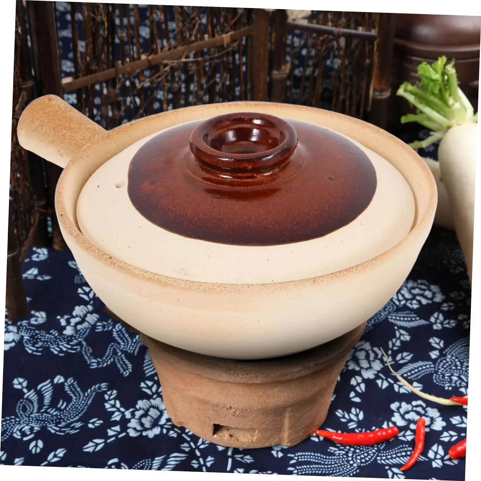 Горщик Gatuida керамічний теракотовий без кришки для духовки та плити, фото №5