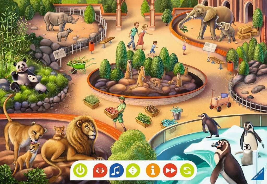 Пазл Ravensburger tiptoi Puzzle for Little Explorers: Zoo 00051 2 x 12 элементов от 3 лет, фото №3 Пазл Ravensburger tiptoi Puzzle for Little Explorers: Zoo 00051 2 x 12 элементов от 3 лет, фото №3