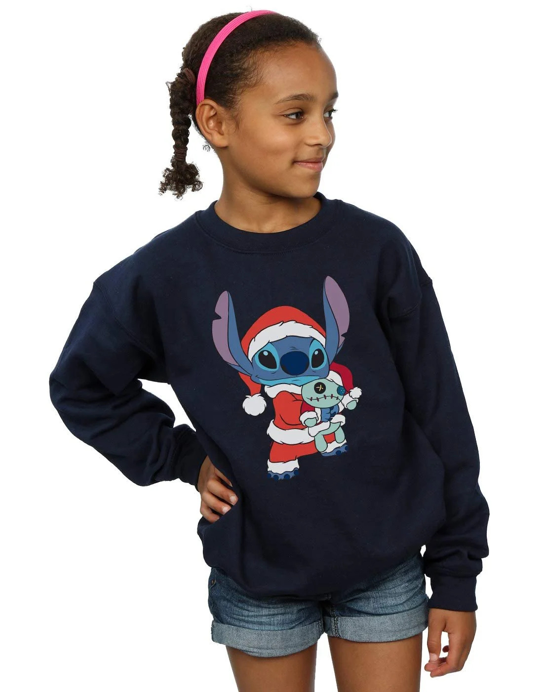 Disney Толстовка для девочек Лило и Стич Стич Рождественская, фото №1
