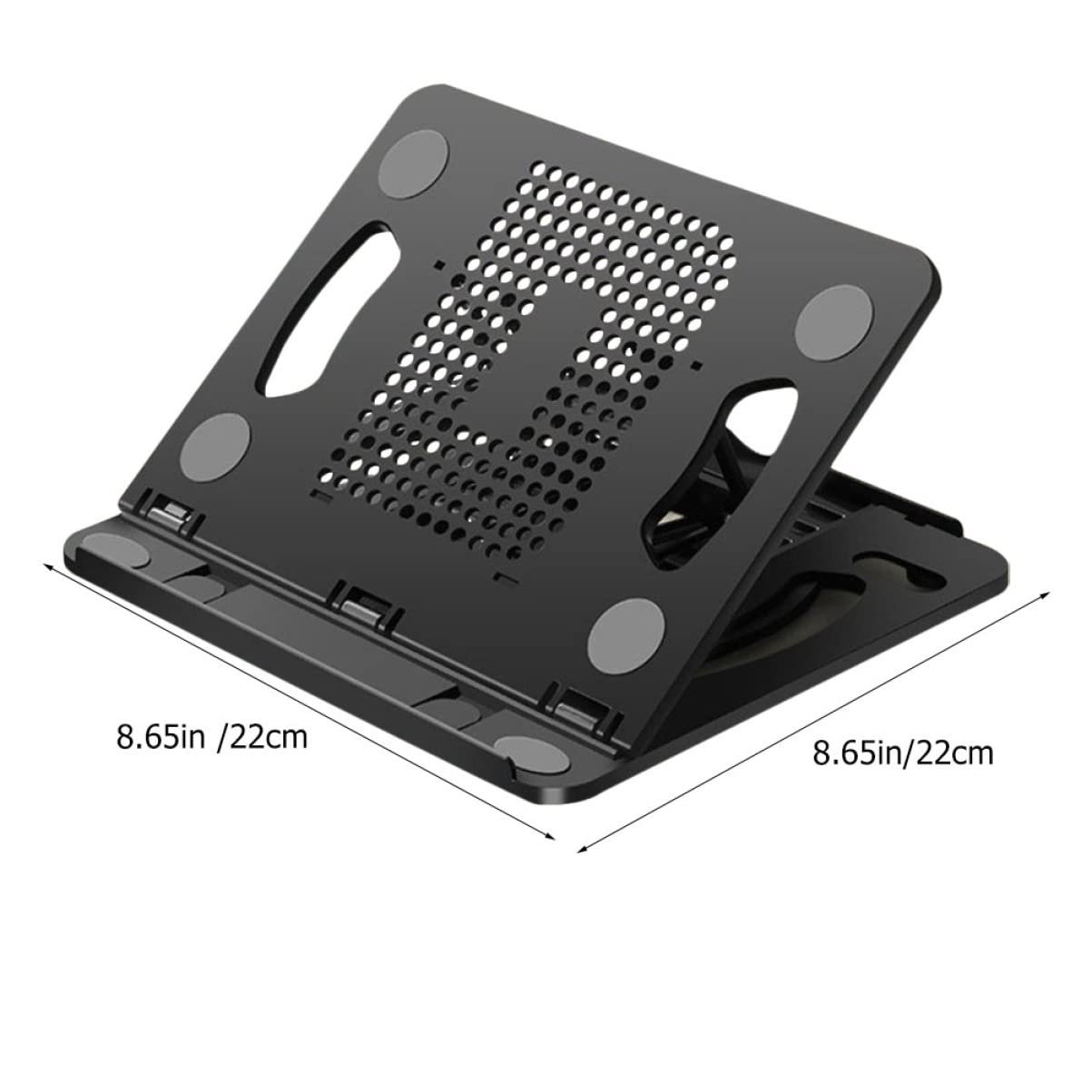 Подставка для ноутбука складная с регулировкой и вращающимся основанием для отвода тепла, фото №2
