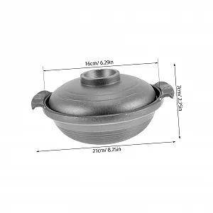 Кастрюля керамическая Мультифункциональная Термостойкая Антипригарная с двойными ручками Белая synthetic.ua - Фото 1