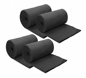 Комплект із 4 флісових ковдр Betz Розмір 130 x 170 см Антрацит - Фото 1