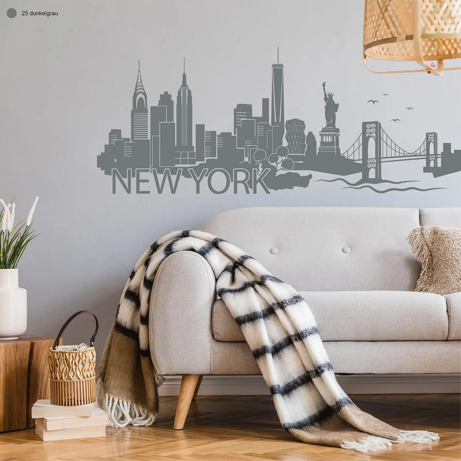 Настенная наклейка Loft New York Skyline, фото №5