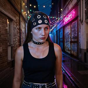 Повязка на голову Milakoo с люверсами для женщин цена на synthetic.ua - Фото 1 Повязка на голову Milakoo с люверсами для женщин synthetic.ua - Фото 1