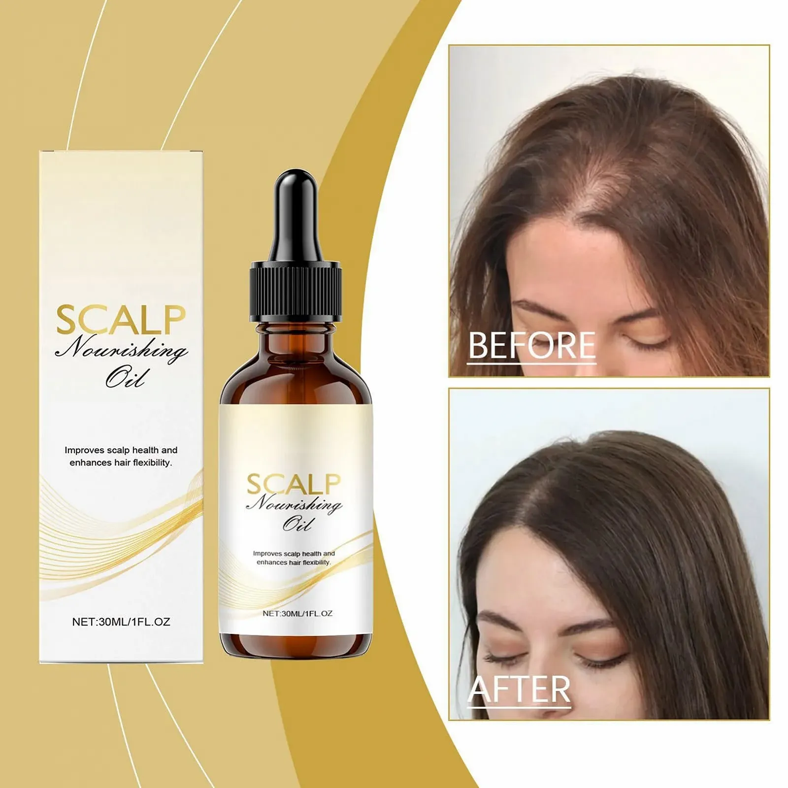 Олія Jukeoiu для росту волосся, 30 мл. Засіб для догляду за волоссям при кучерявості для жінок, фото №9