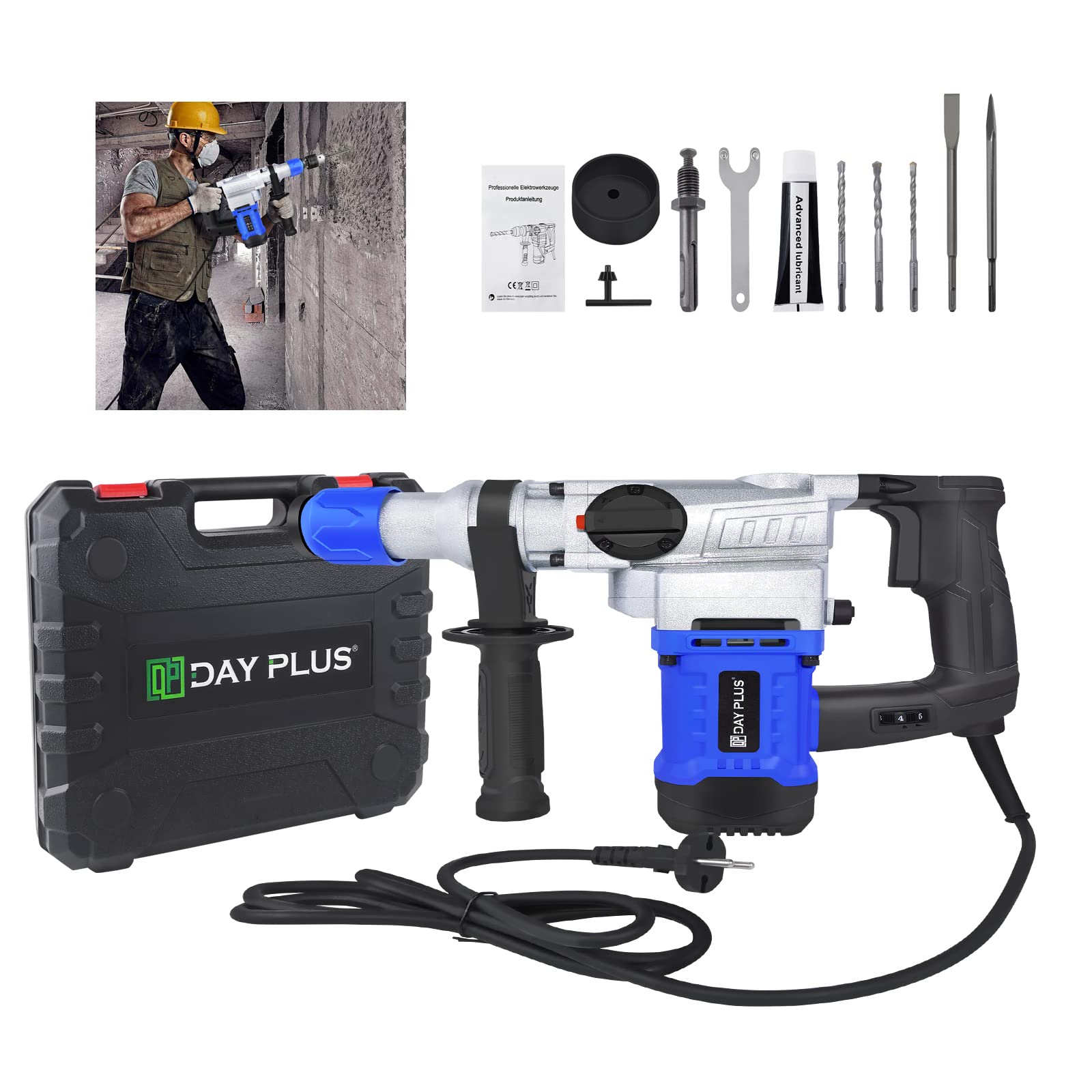 Перфоратор Инструмент 2 режима, 1080 Вт, 800 об/мин, фото №1 Перфоратор Инструмент 2 режима, 1080 Вт, 800 об/мин, фото №1