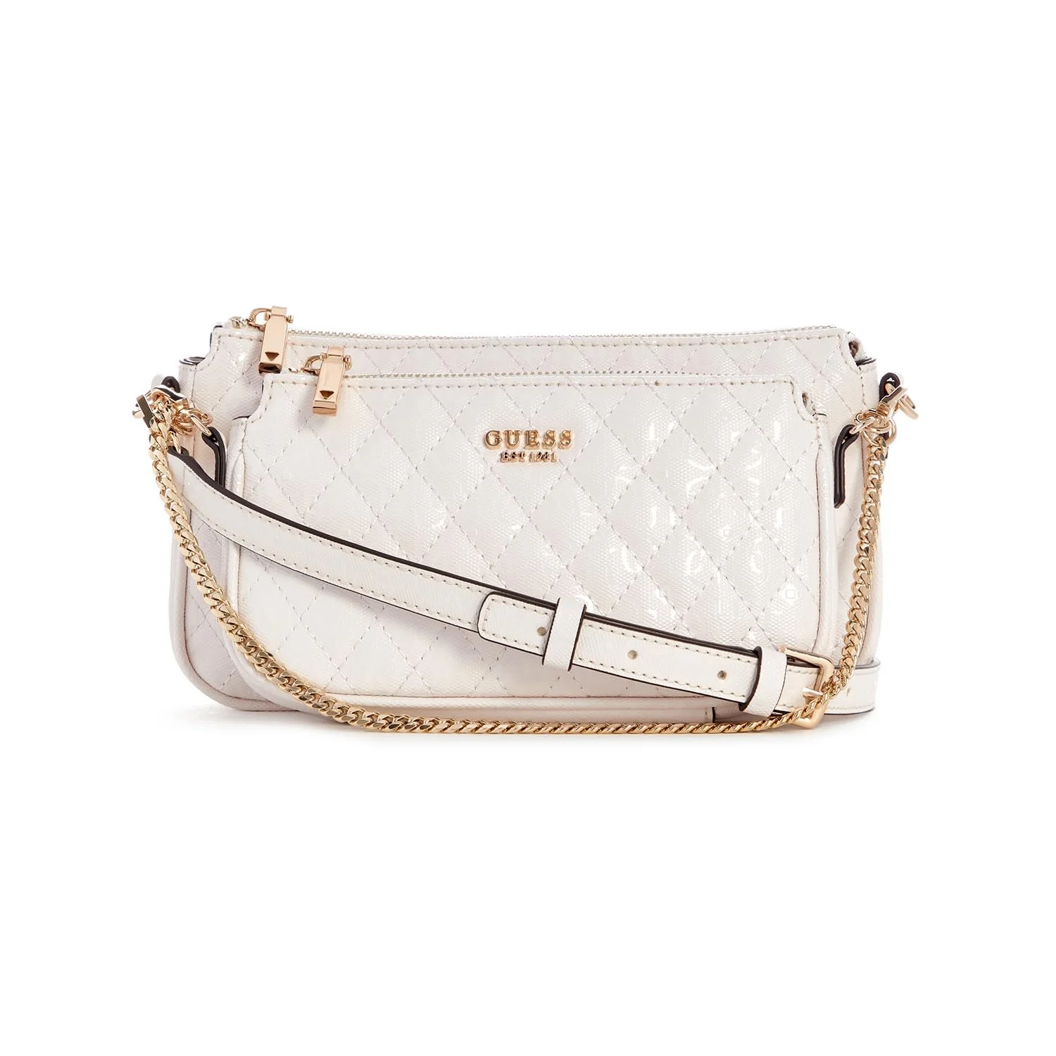 Сумка через плече GUESS Yarmilla Double Pouch Біла, фото №1