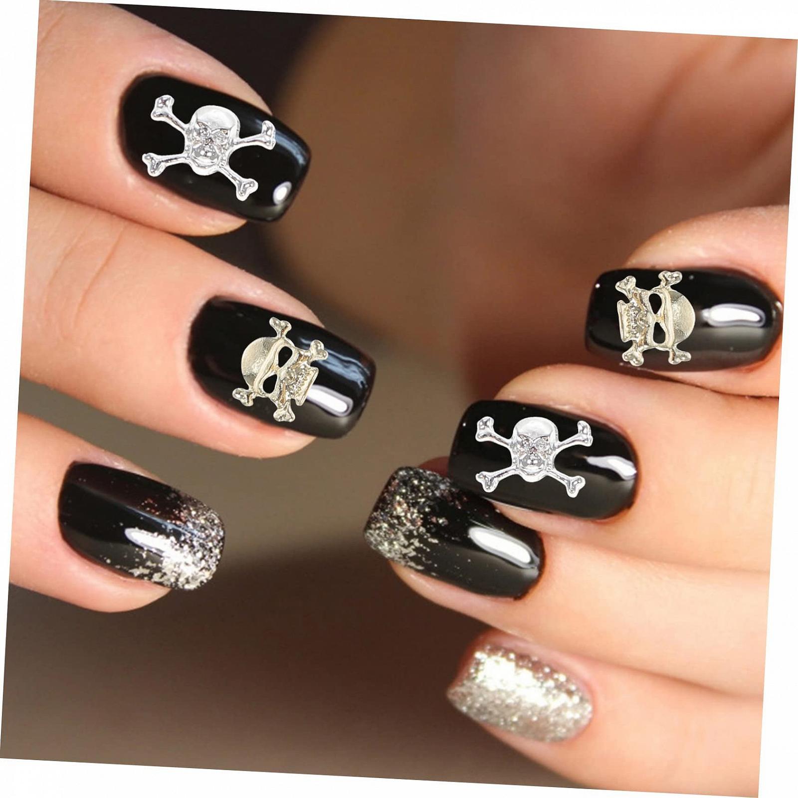 Украшения для ногтей ABOOFAN Halloween, металл, тыква, 60 шт, фото №8