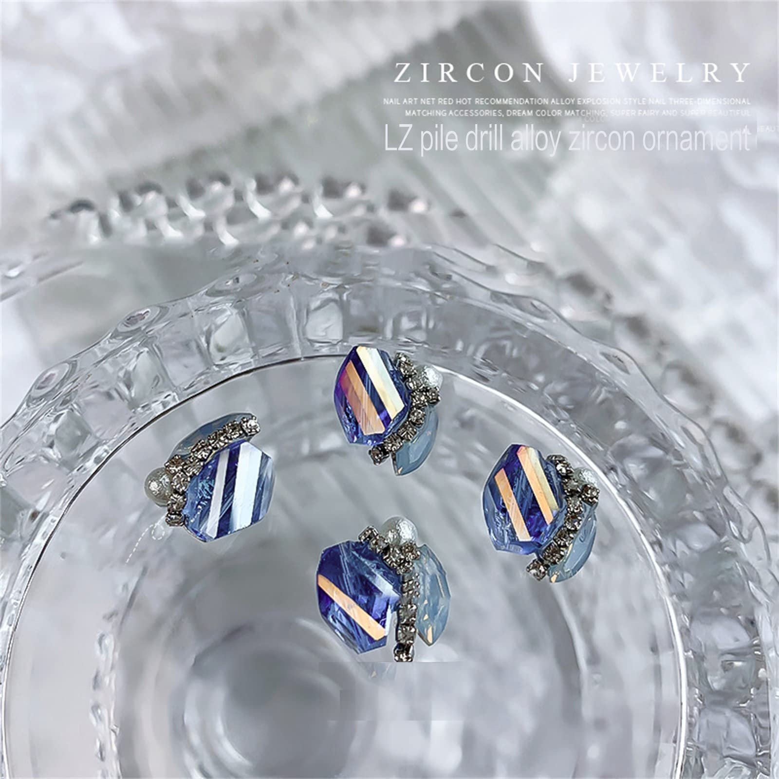 3D Діаманти Скло Метал для прикраси, фото №2