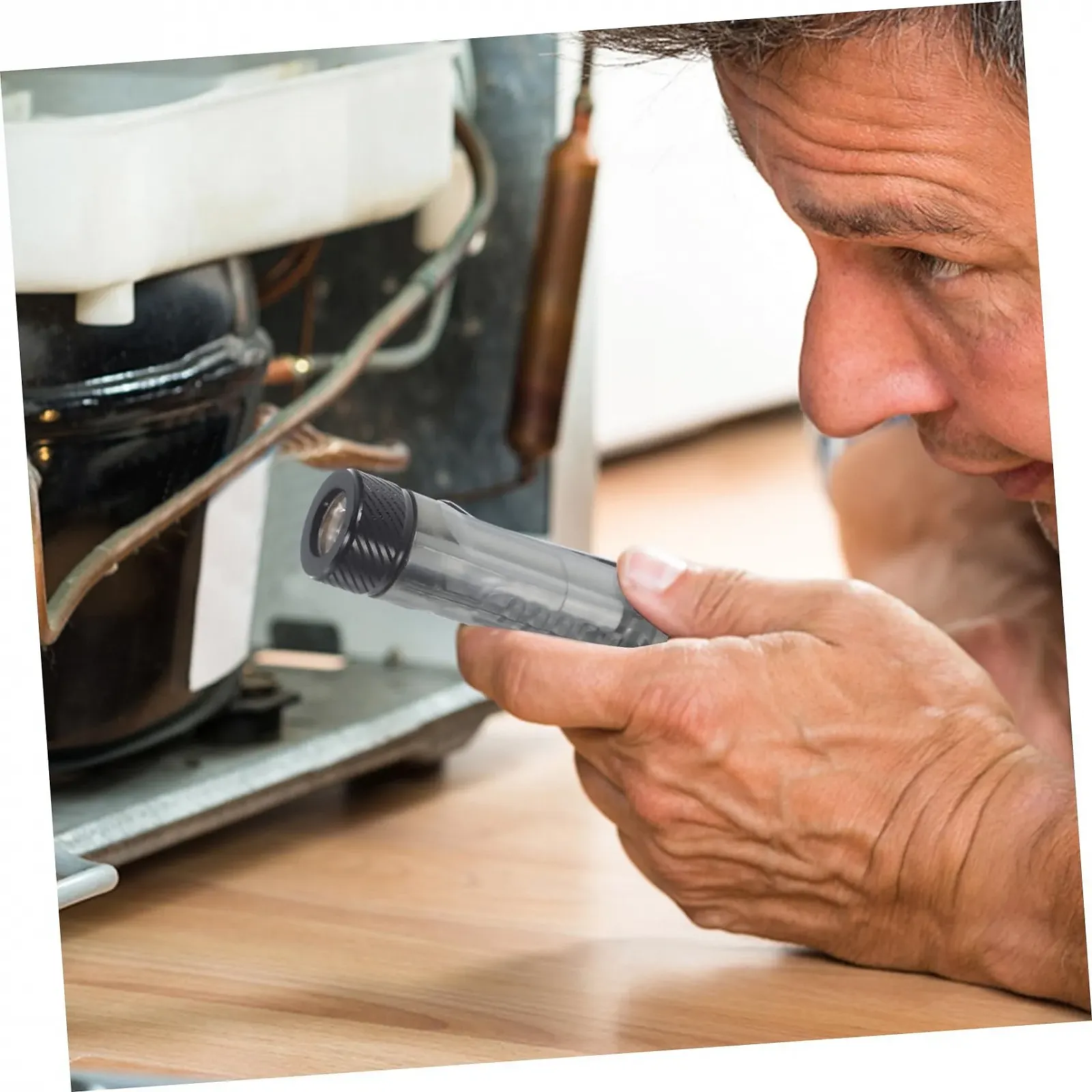 Міні світлодіодний ліхтарик портативний з брелоком з нержавіючої сталі, фото №8